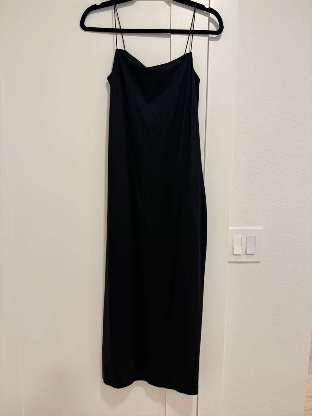 Z Supply Black Slip Dress with Spaghetti Straps